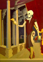 Hamlet dans le miroir - acrylique sur toile - 116 x 81